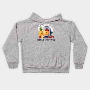 Fruit Juicer Resting Happy Face Funny Health Novelty Kids Hoodie